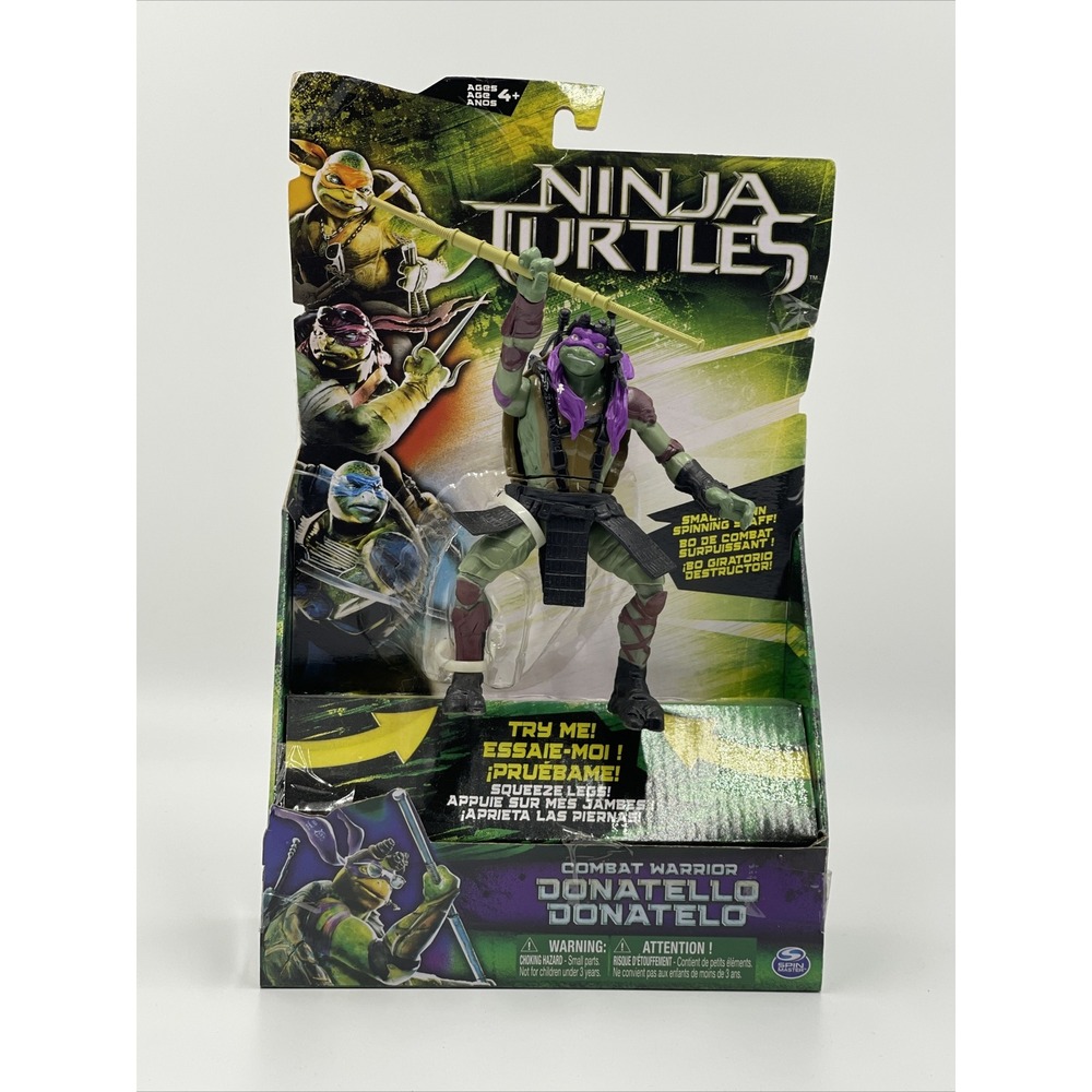 Nickelodeon Teenage Mutant Ninja Turtle combat warrior DONATELLO Action Figure